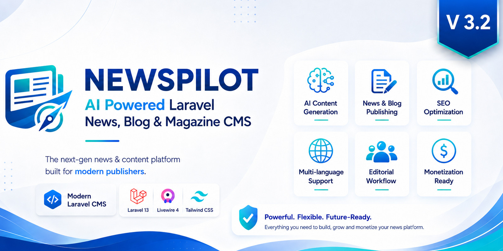 NewsPilot - AI Laravel News Blog CMS