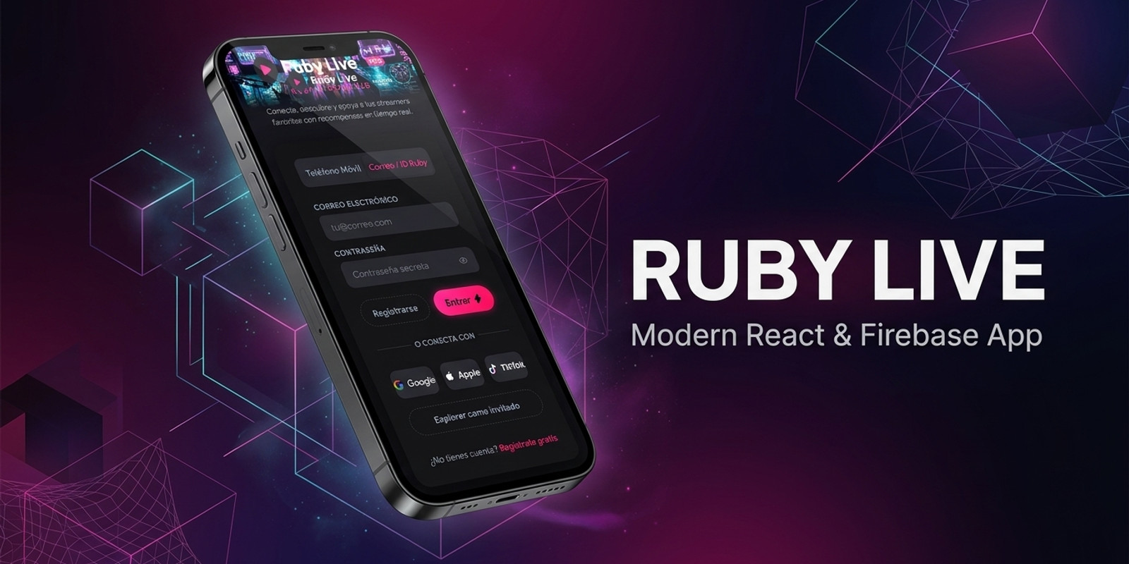 Ruby Live - React and Firebase Android App