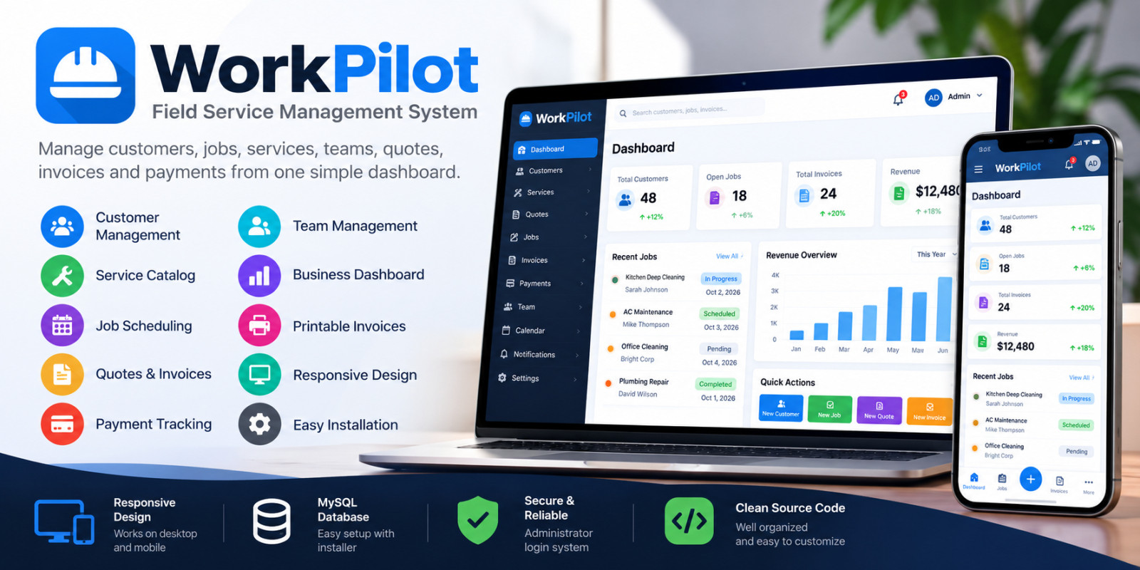 WorkPilot - Field Service Management System