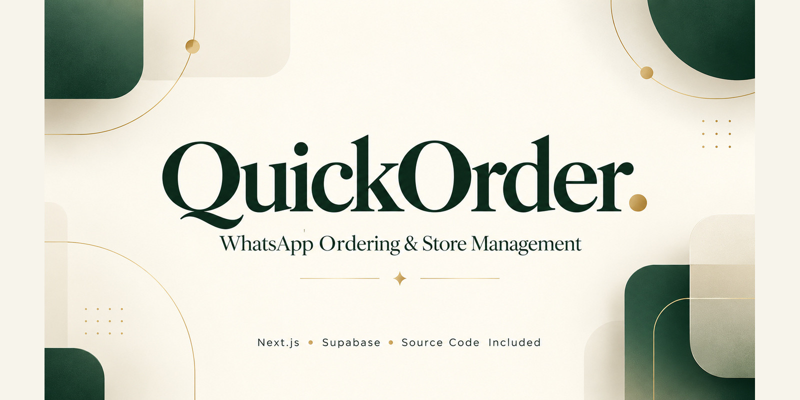 QuickOrder - WhatsApp Store and Admin Dashboard