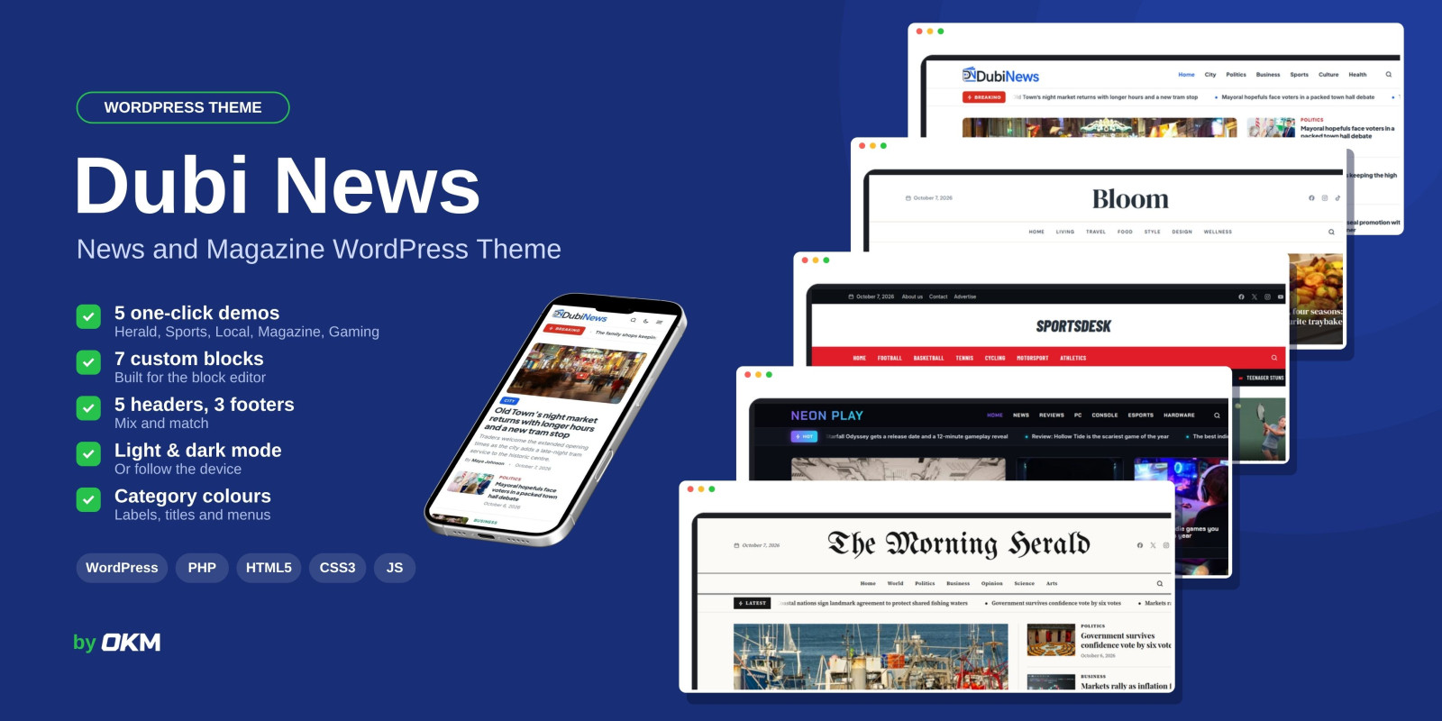 Dubi News - News and Magazine WordPress Theme