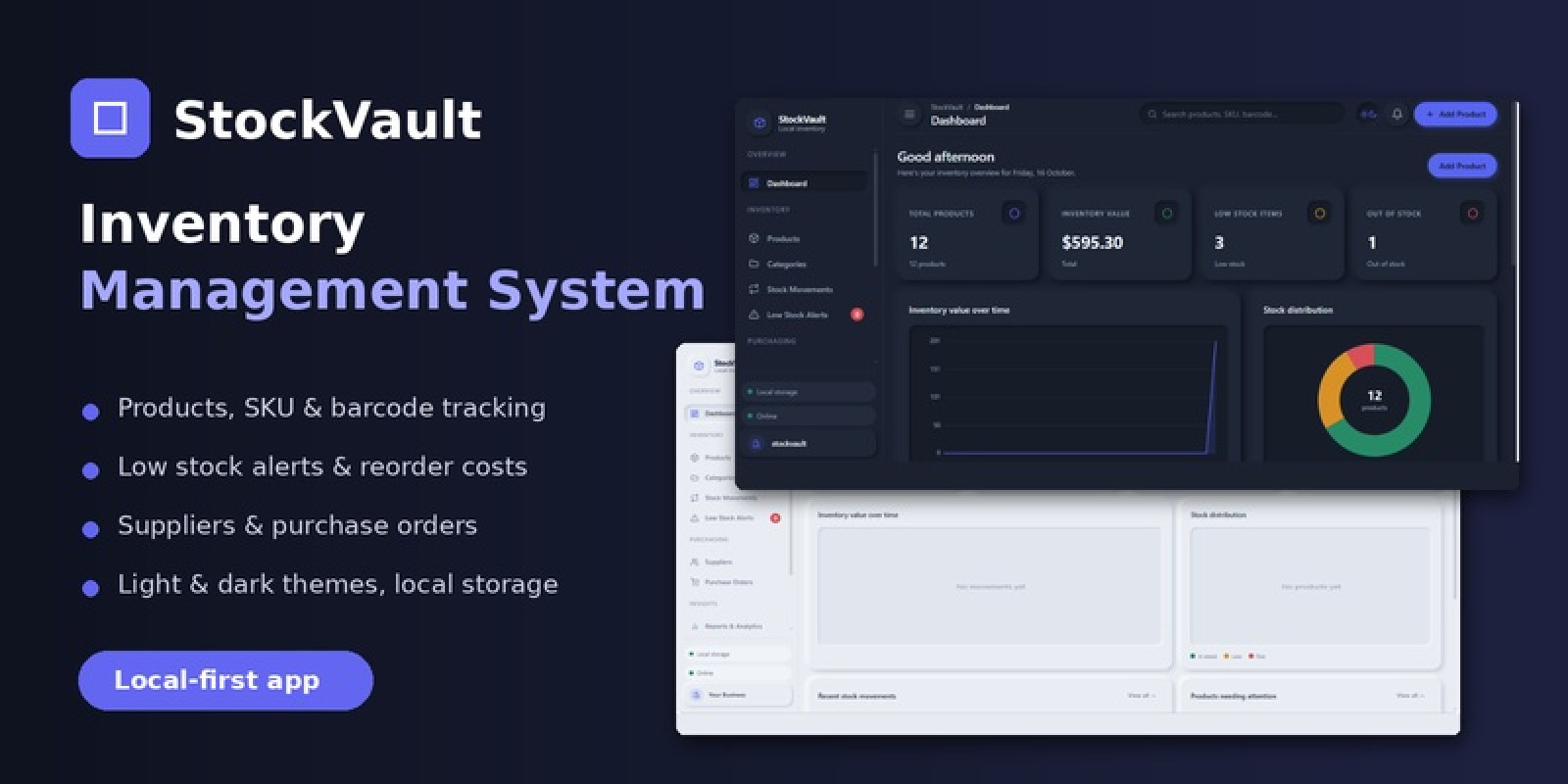 StockVault - Offline Inventory Manager PWA