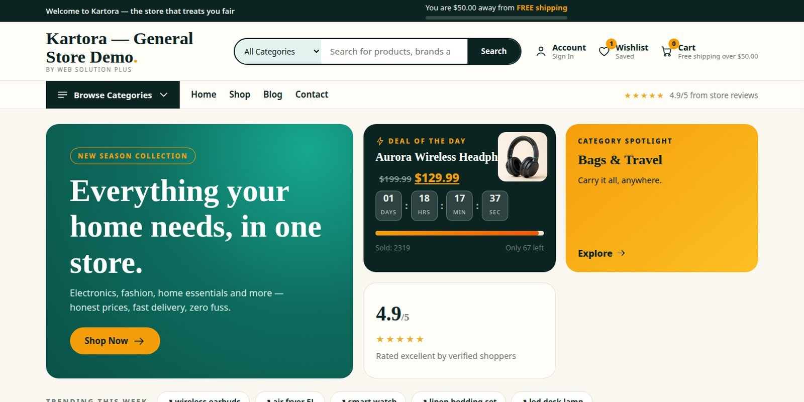 Kartora - WooCommerce WordPress Theme
