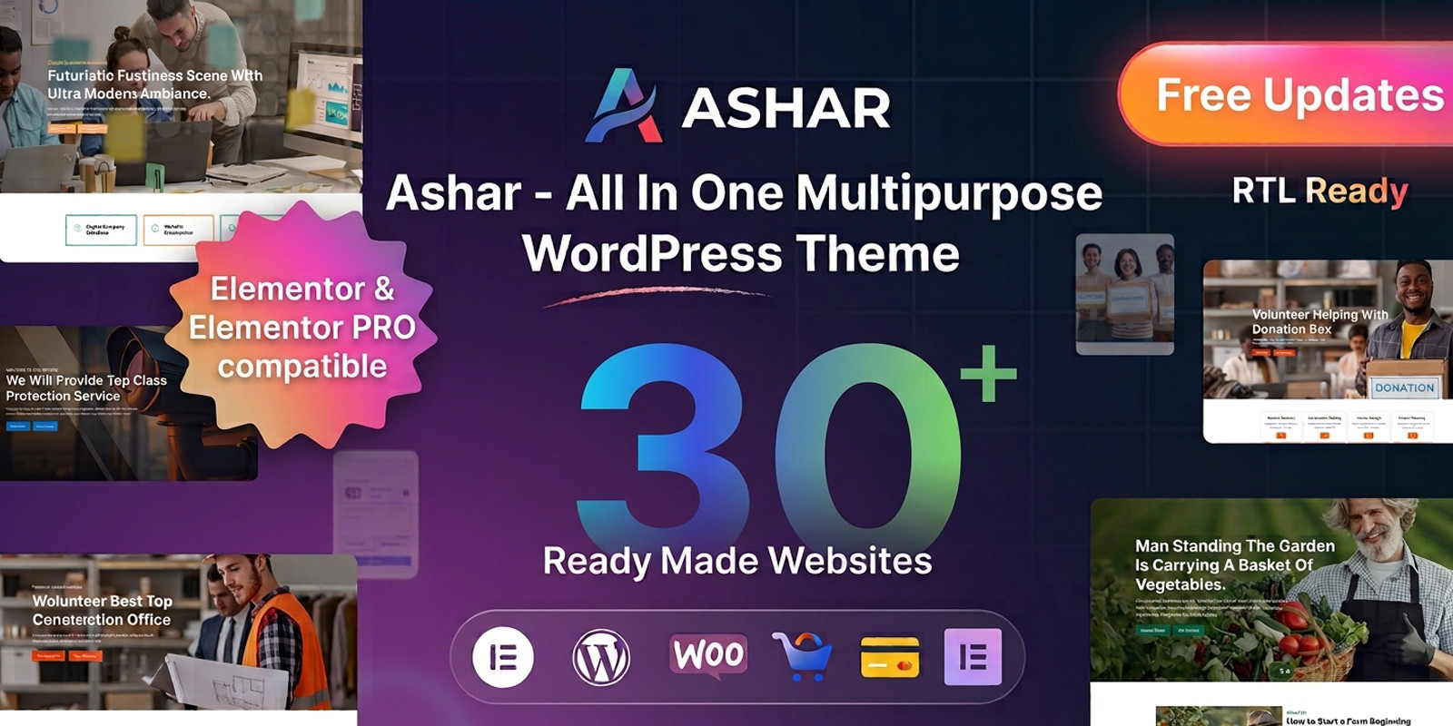 Ashar - Multipurpose WordPress Theme Bundle