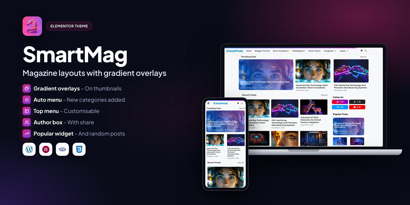 SmartMag - Elementor Magazine Template Kit