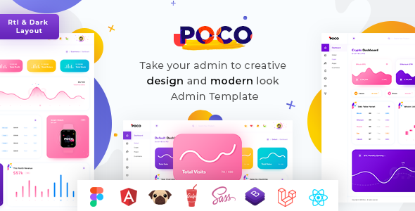 Poco - Bootstrap 5 HTML, React, Angular 22 Figma & Laravel 10 Admin Dashboard Template