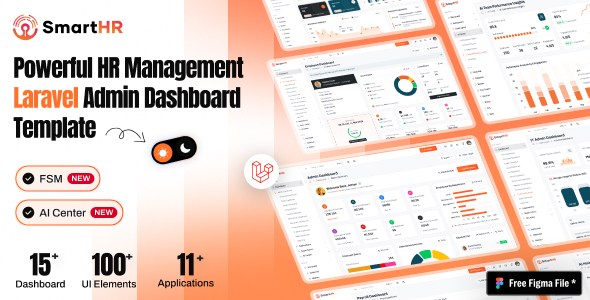 SmartHR - HRM, Payroll & Workforce Management Laravel 13 Admin Dashboard Template