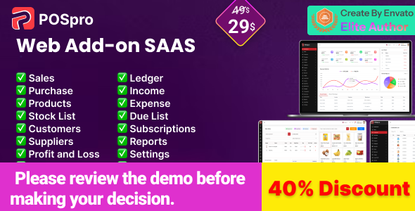 POS Pro - POS & Inventory Management System add-on | POS SaaS Solution
