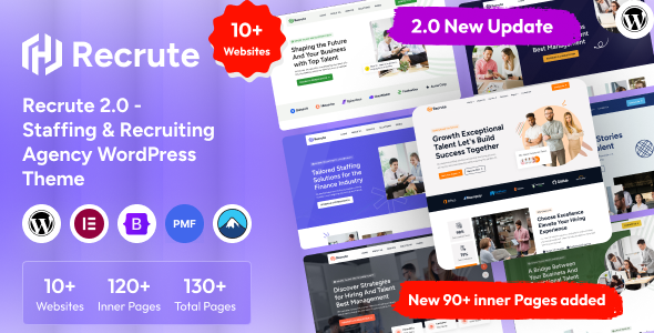 Recrute - Staffing & Recruiting Agency WordPress Theme
