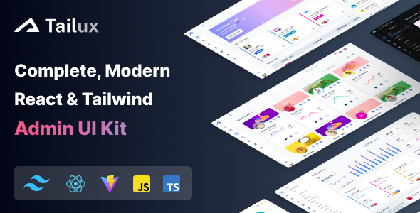 Tailux - React Tailwind Admin Template (React 19)