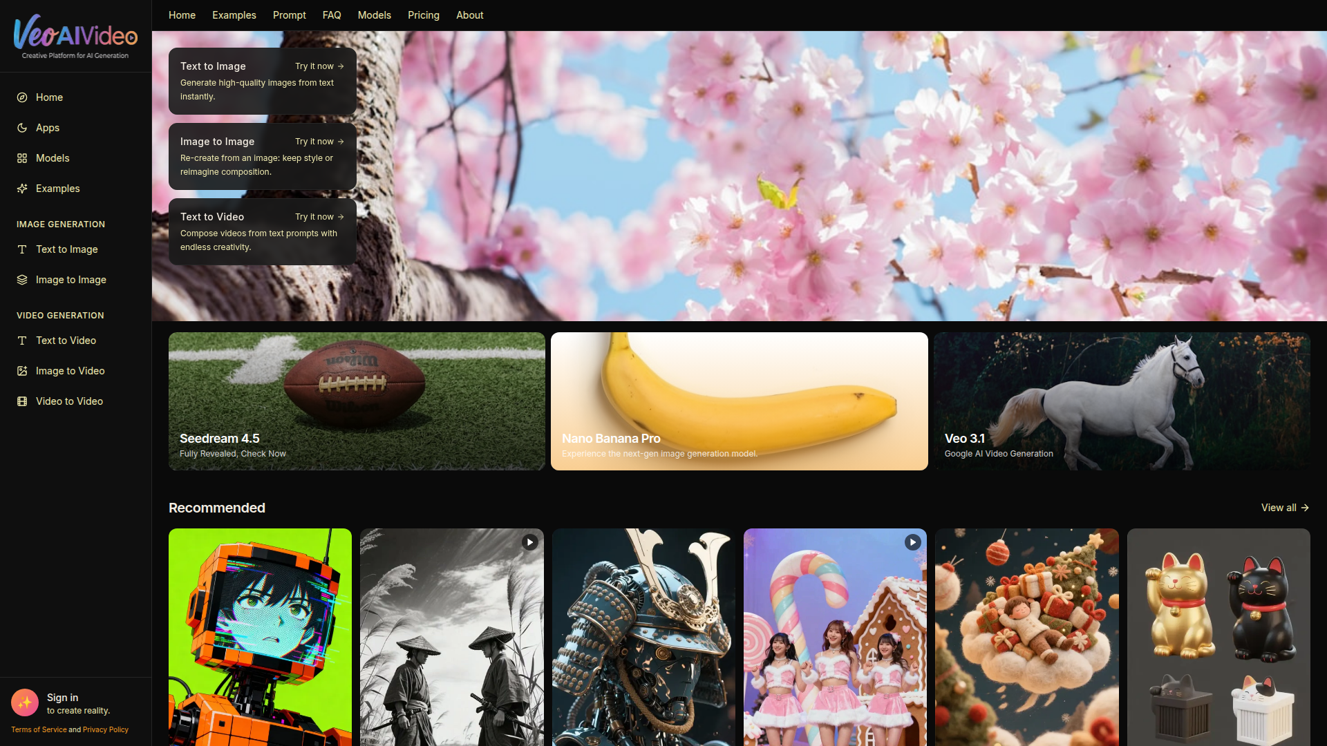 AI Video Generator & AI Image Generator | VeoAIVideo Tool