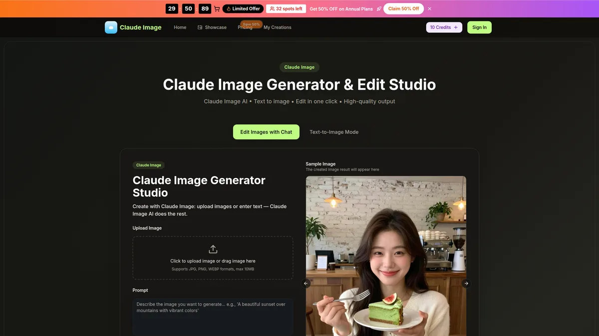Claude Image Generator Online Free | Claude Image AI & Editing