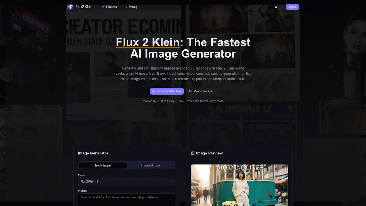 Flux 2 Klein – The Fastest AI Image Generator