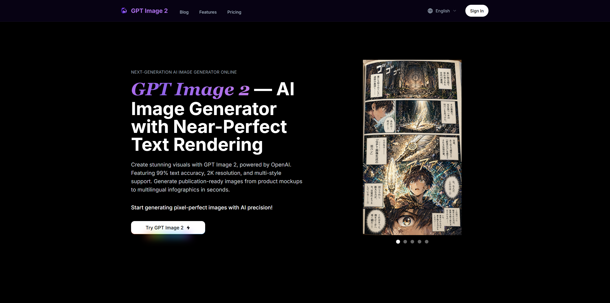 GPT Image 2 | AI Image Generator with Perfect Text