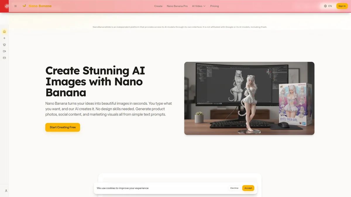 Nano Banana AI Image Generator - Create Stunning Visuals