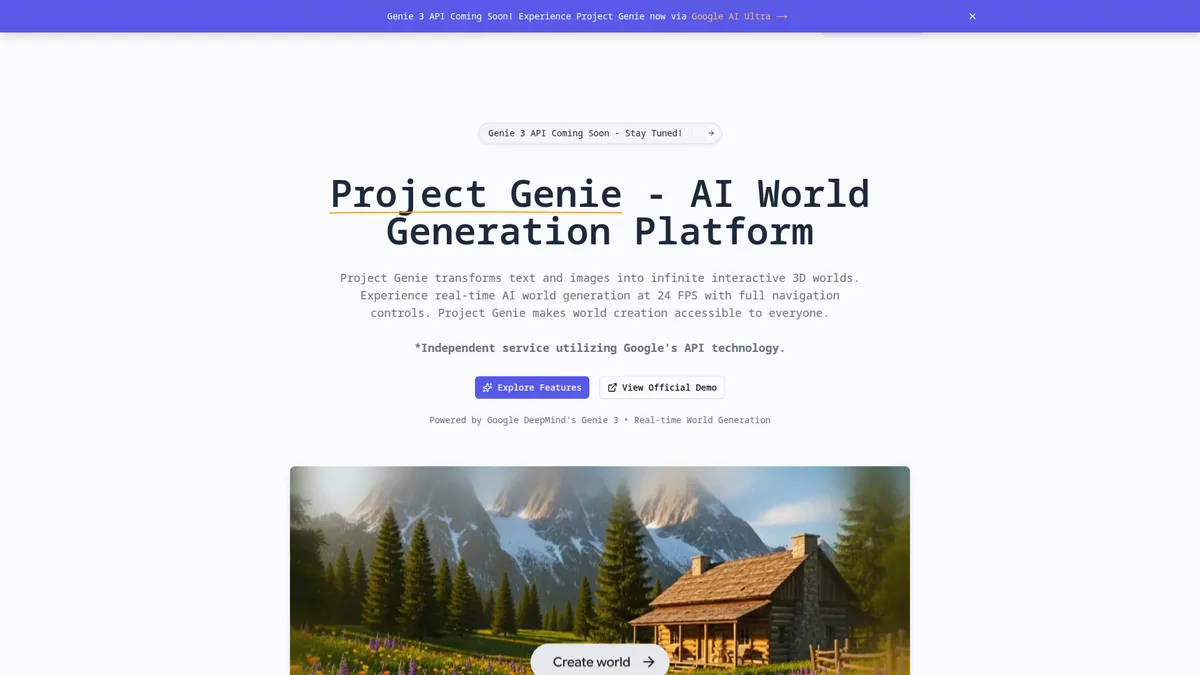 Project Genie | AI World Generator & 3D Environment Creator