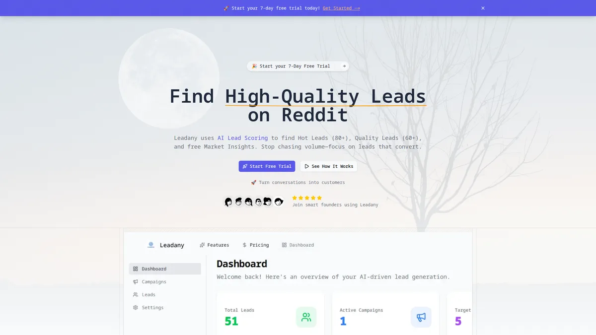 Reddit Lead Generation | AI-Powered High-Quality Leads | LeadAny