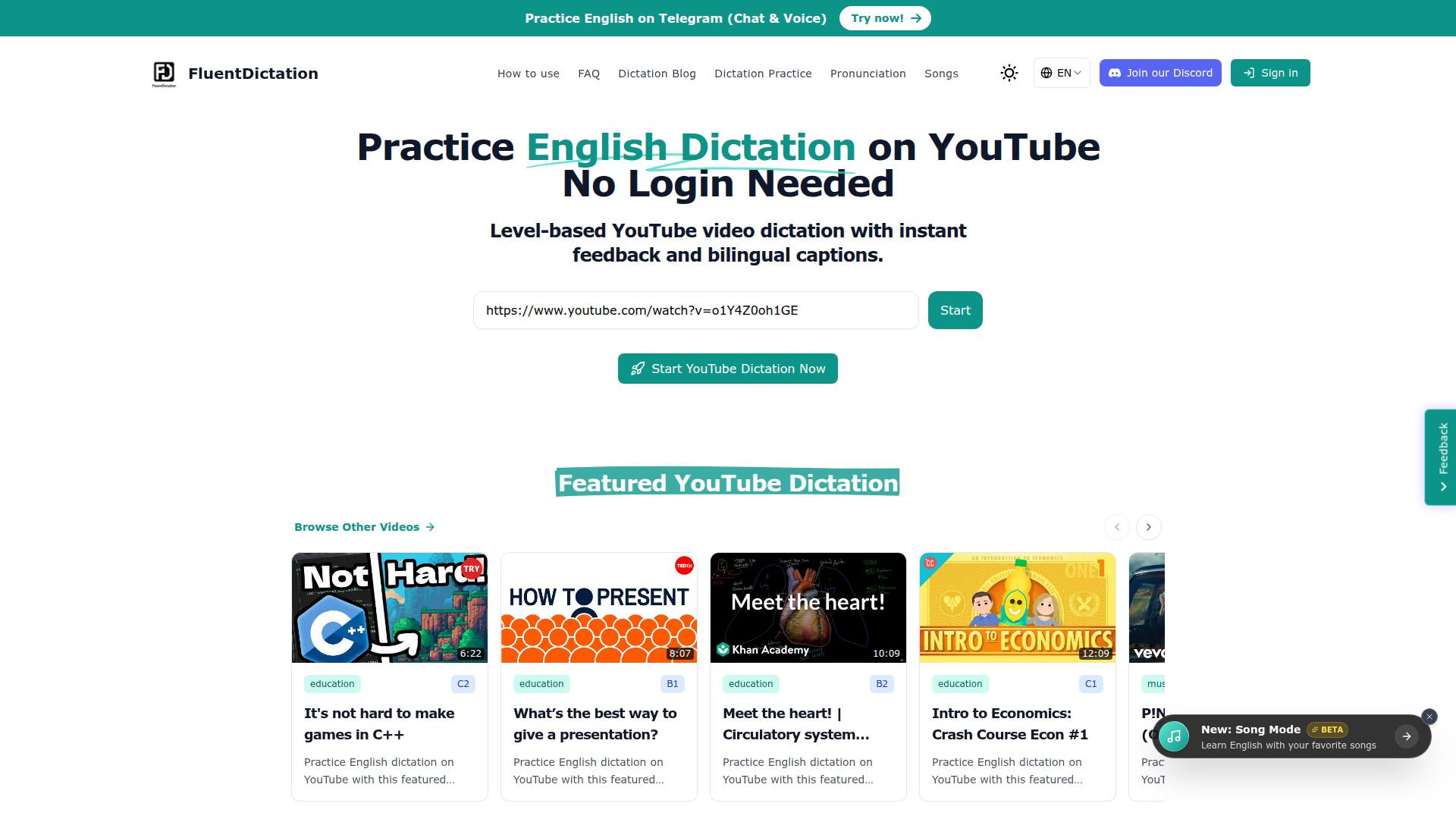 Best 2026 English Dictation Practice on YouTube - Without Login
