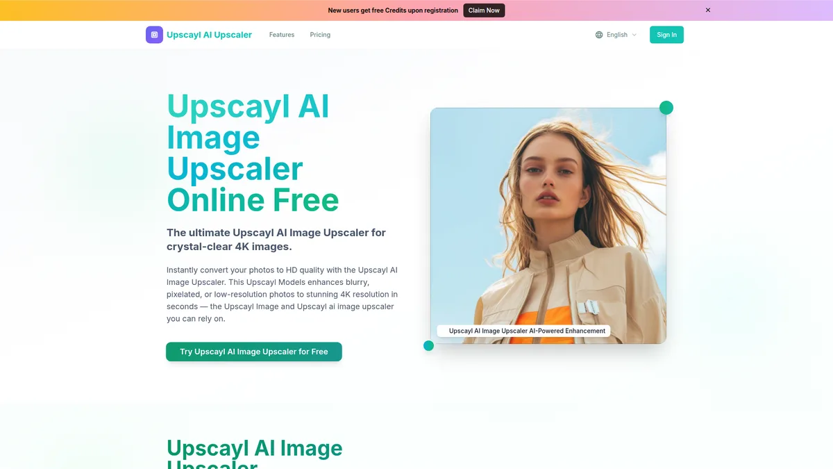 Upscayl AI Image Upscaler : AI Image Upscaler Online Free,Enhance & Unblur Photos