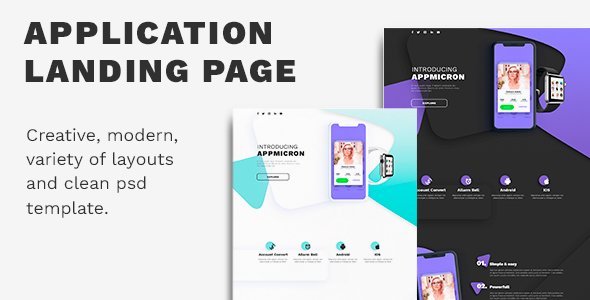 APPMICRON - PSD Application Landing Page