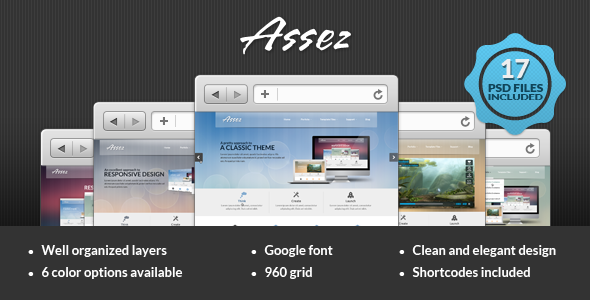 Assez PSD Template