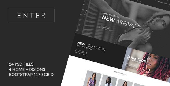 ENTER - eCommerce PSD Template