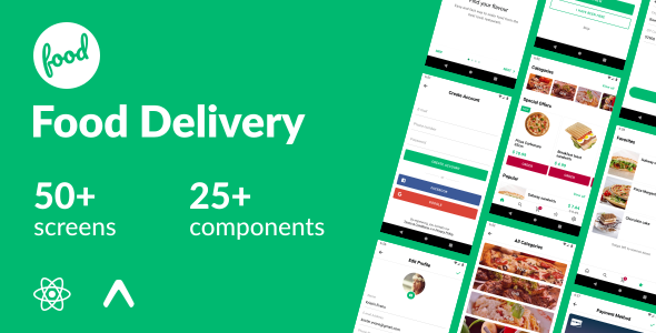 Food Delivery - React Native Template