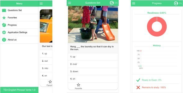 Ionic App Template with flashcards using Leitner System