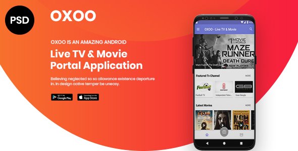 OXOO - App Landing Page PSD Template