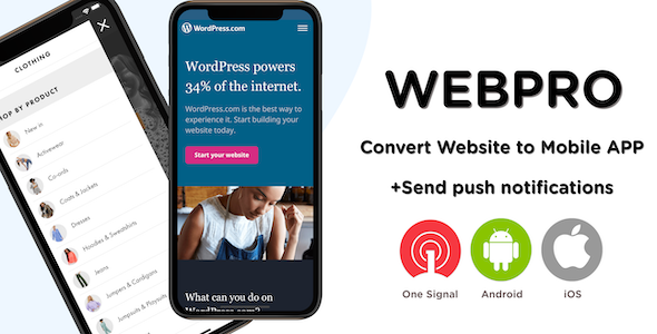 WEBPRO | Universal WebView Configurable React Native Mobile Application