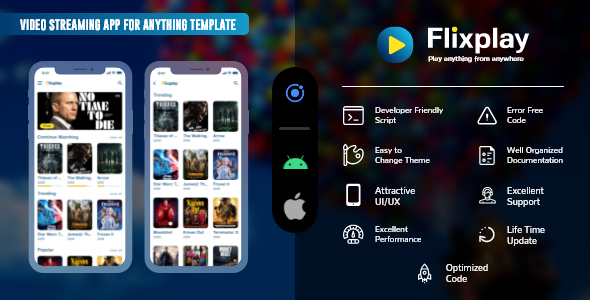 online video streaming app templates for android and iOS using IONIC 5
