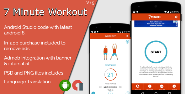7 Minute Workout Android Full Application