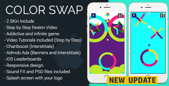 Color Swap 2.0 - iOS Template