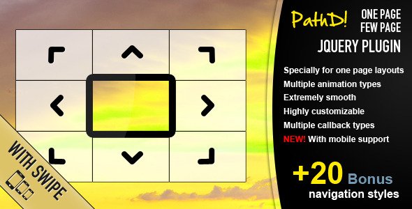 PathD! - One Page Few Page jQuery Plugin