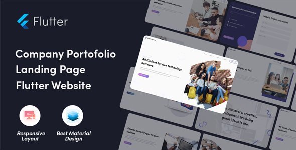 Software Flutter Website - Company Profile in flutter 3.0 flutter website