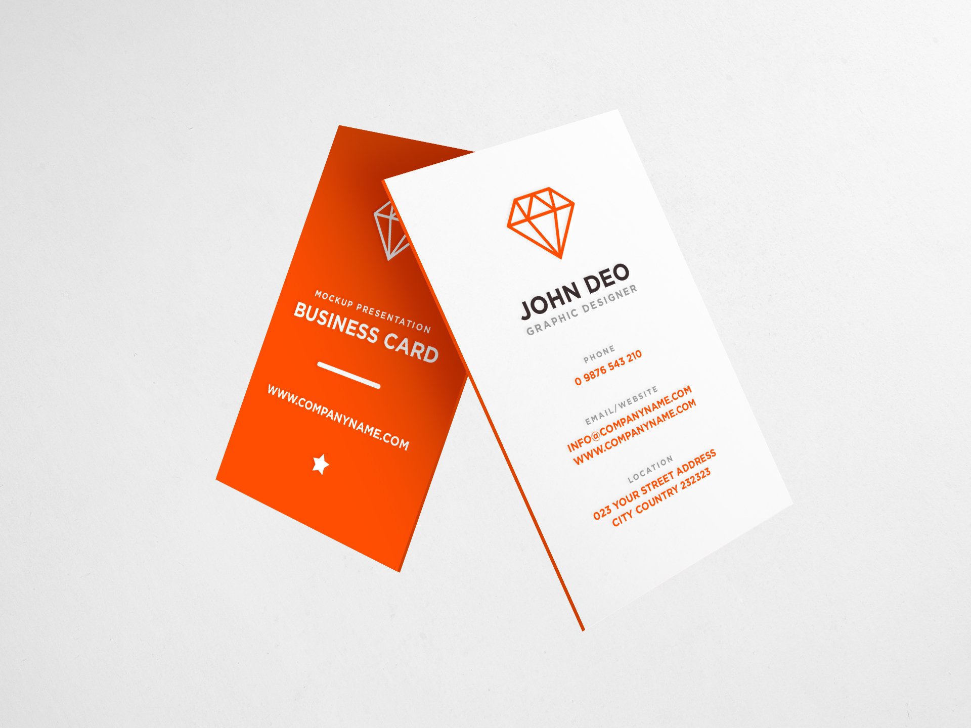 Free Business Card Mockup