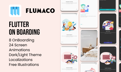 FLUMACO | Flutter OnBoarding UI Template