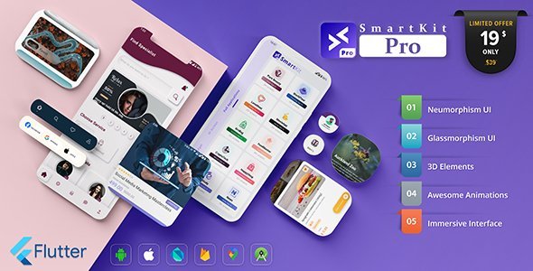 SmartKit Pro – Flutter UI Kit
