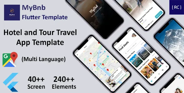 Flutter Hotel Booking and Tour Travel App Template in Flutter | Multi Language | MyBnb