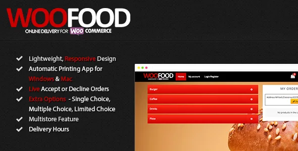 WooFood - Food Ordering (Delivery & Pickup) Plugin for WordPress / WooCommerce