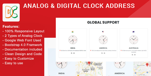 Analog & Digital Clock Address