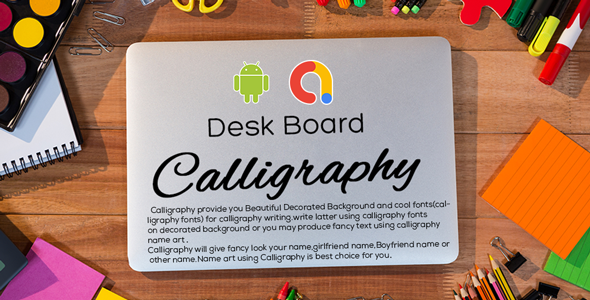 Calligraphy - Make Art & Design | Poster Maker | Logo maker | Android App | Admob
