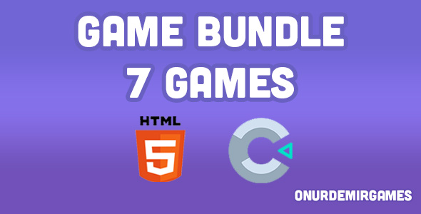 Game Bundle - 7 Games - HTML5 - C3P