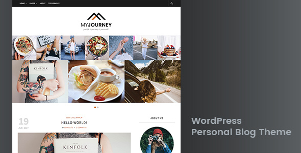My Journey - Personal Blog WordPress Theme