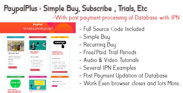 PaypalPlus | Buy and Subscribe With Database Update