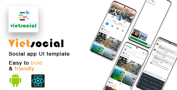 VietSocial - A Social app UI template