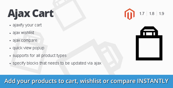 Ajax Cart magento extension