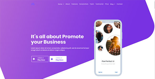 Appton - App Landing WordPress Theme