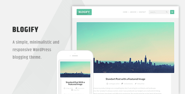 Blogify - Flat Responsive WordPress Blog Theme