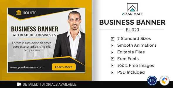 Business Banner - HTML5 Ad Template (BU023)